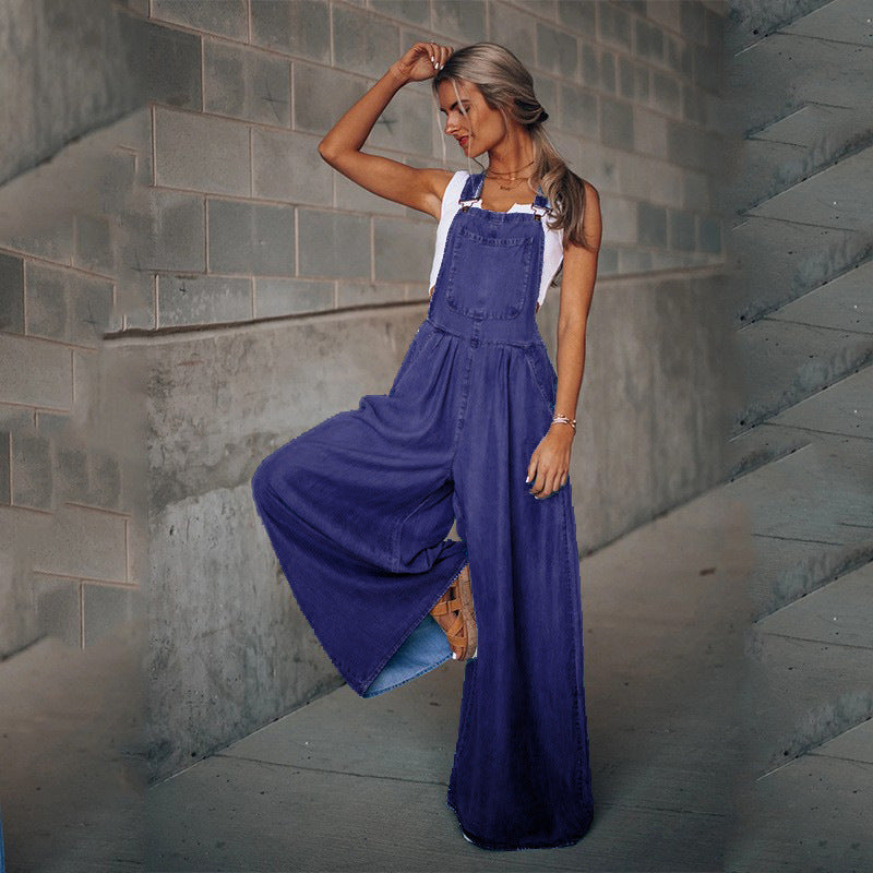 Women's Pants Wide Leg Leisure Vacation Jumpsuit