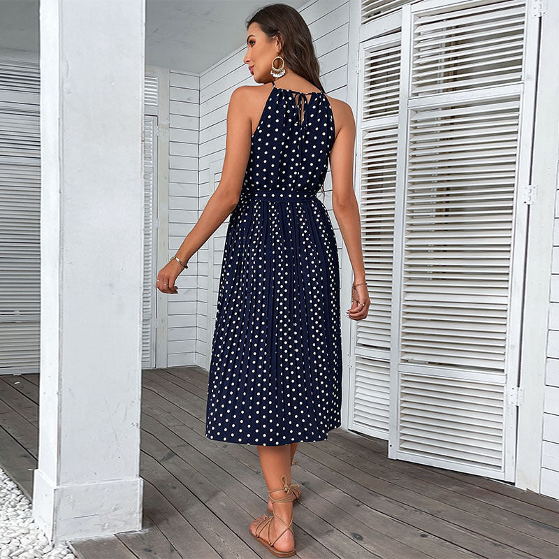 Polka Dot Halter Dress