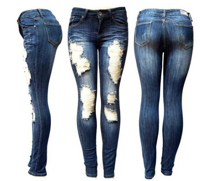 Women Ripped Slimming Jeans