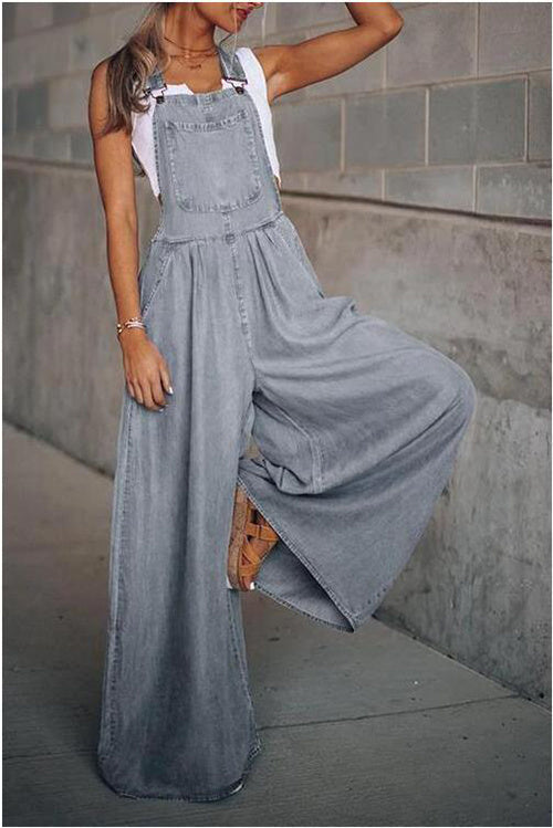 Women's Pants Wide Leg Leisure Vacation Jumpsuit