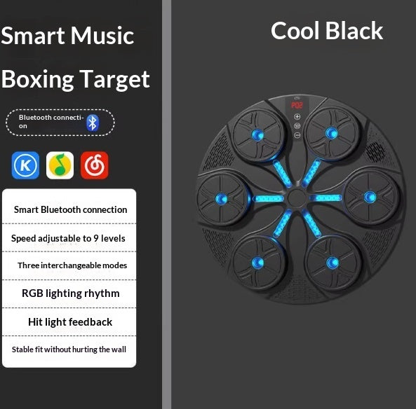 Music Boxing Machine Household With RGB Light Bluetooth-compatible Adults Mode Speed Adjustable For Indoor Kickboxing Karate Fitness Home