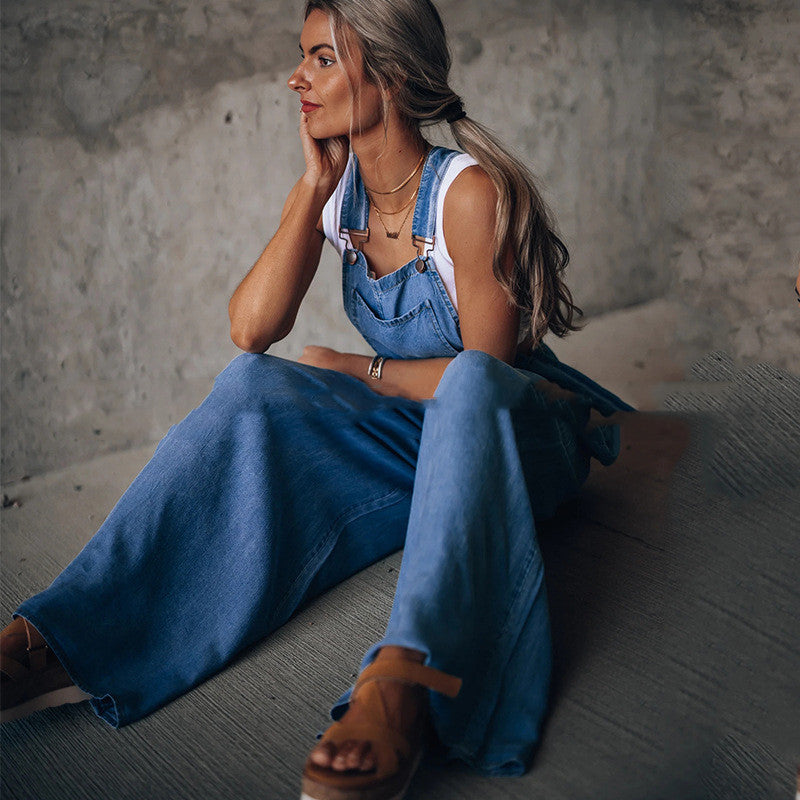 Women's Pants Wide Leg Leisure Vacation Jumpsuit