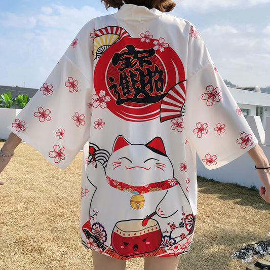 Japanese style cardigan kimono haori coat