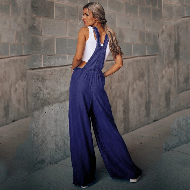 Women's Pants Wide Leg Leisure Vacation Jumpsuit