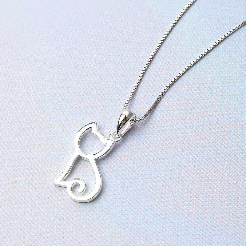 Sweet Cat Sterling Silver Necklace