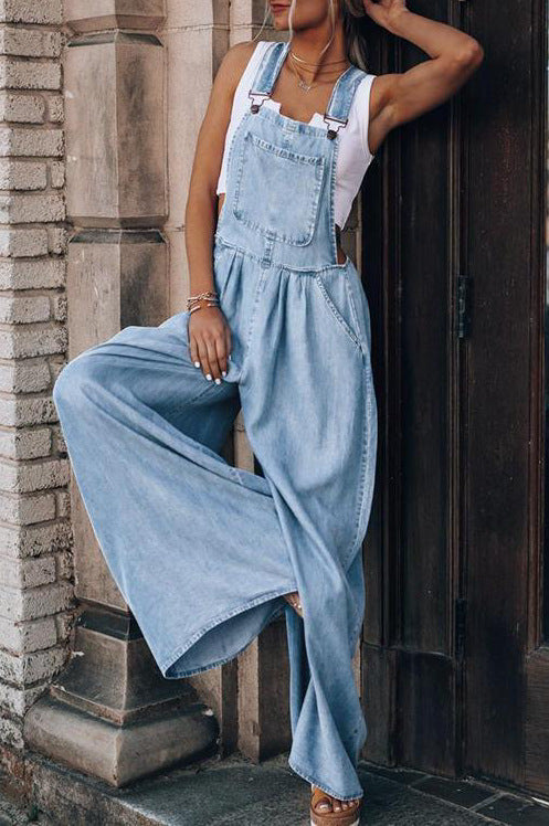 Women's Pants Wide Leg Leisure Vacation Jumpsuit