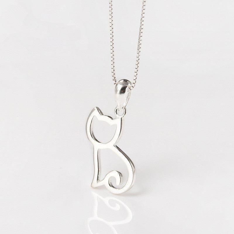 Sweet Cat Sterling Silver Necklace