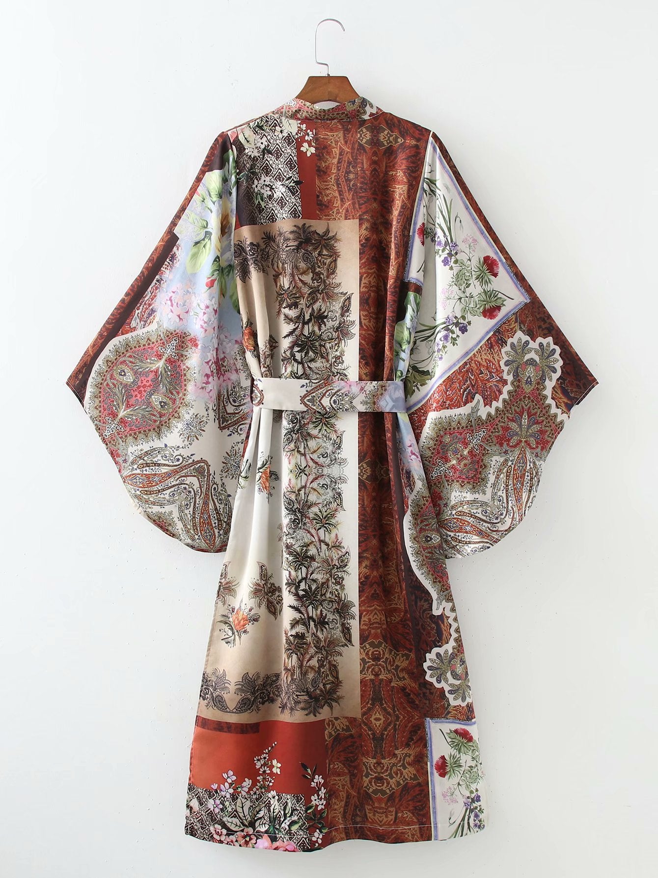 Fashion Ladies Printed Kimono Dress Outer Wear