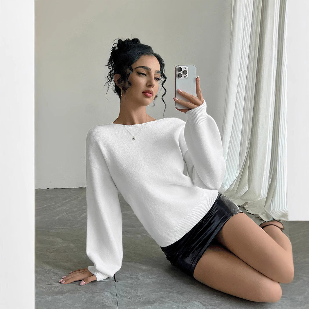 Reversible Fashion Bowknot Women's Sweater