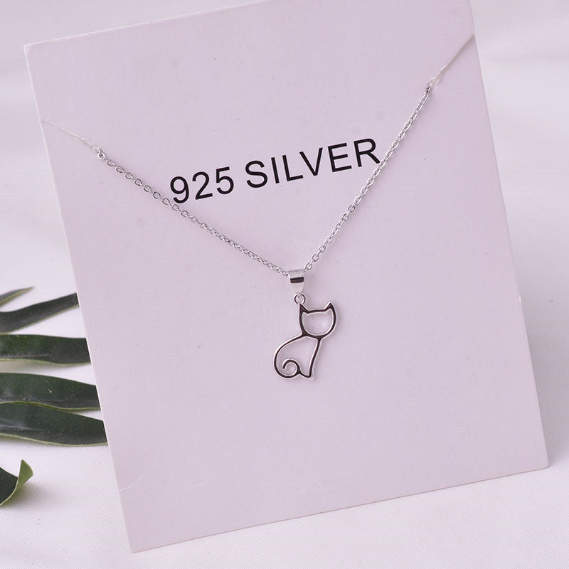 Sweet Cat Sterling Silver Necklace