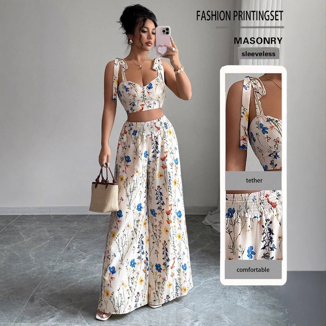 Women's Arrival Printed Camisole Set For Summer