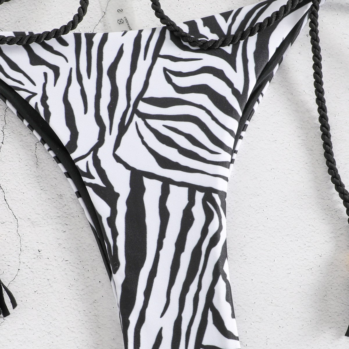 Women's Casual Printed Strappy Tassel Two-Piece Swimsuit