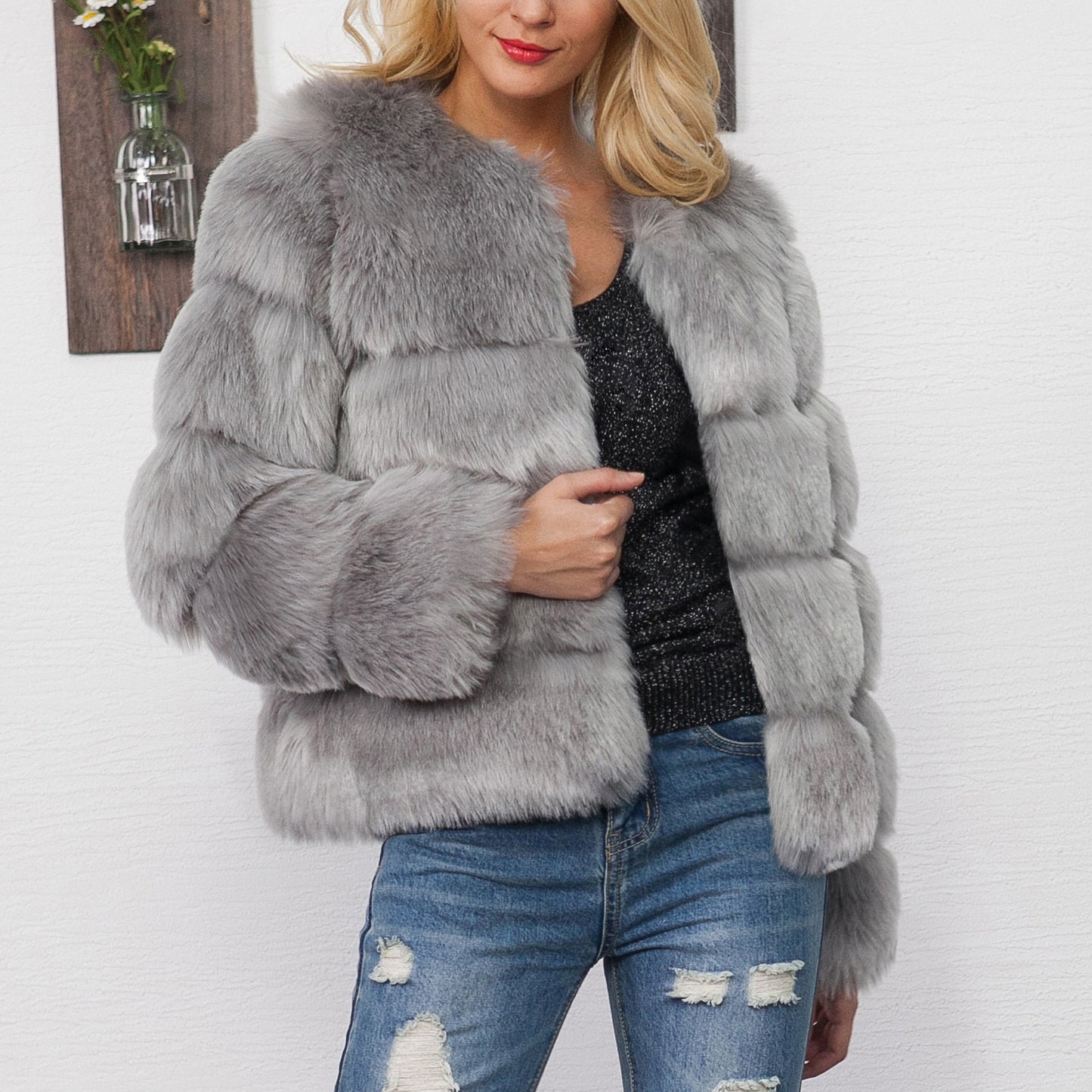 Women's Fall Winter Fashion Short Coat