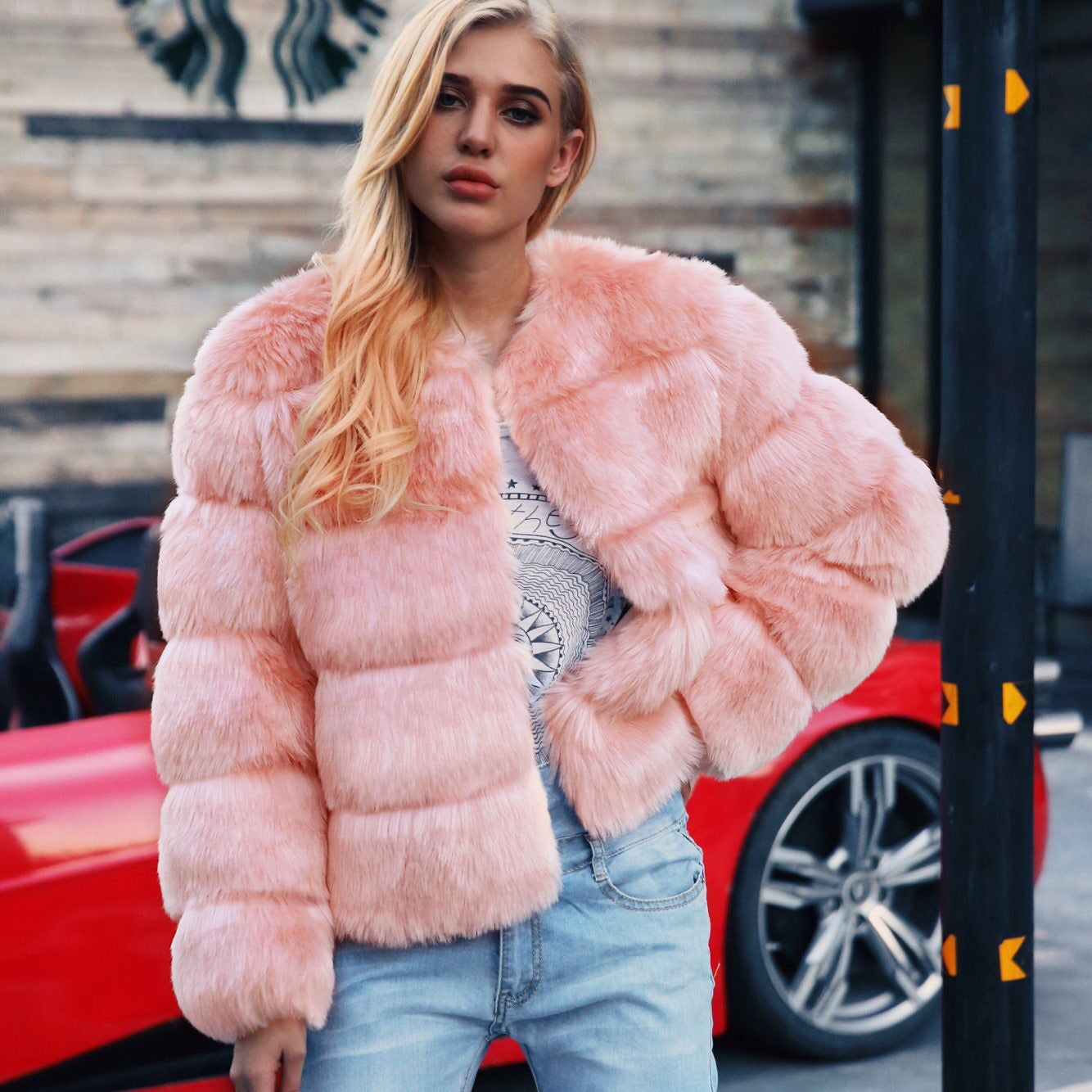 Women's Fall Winter Fashion Short Coat