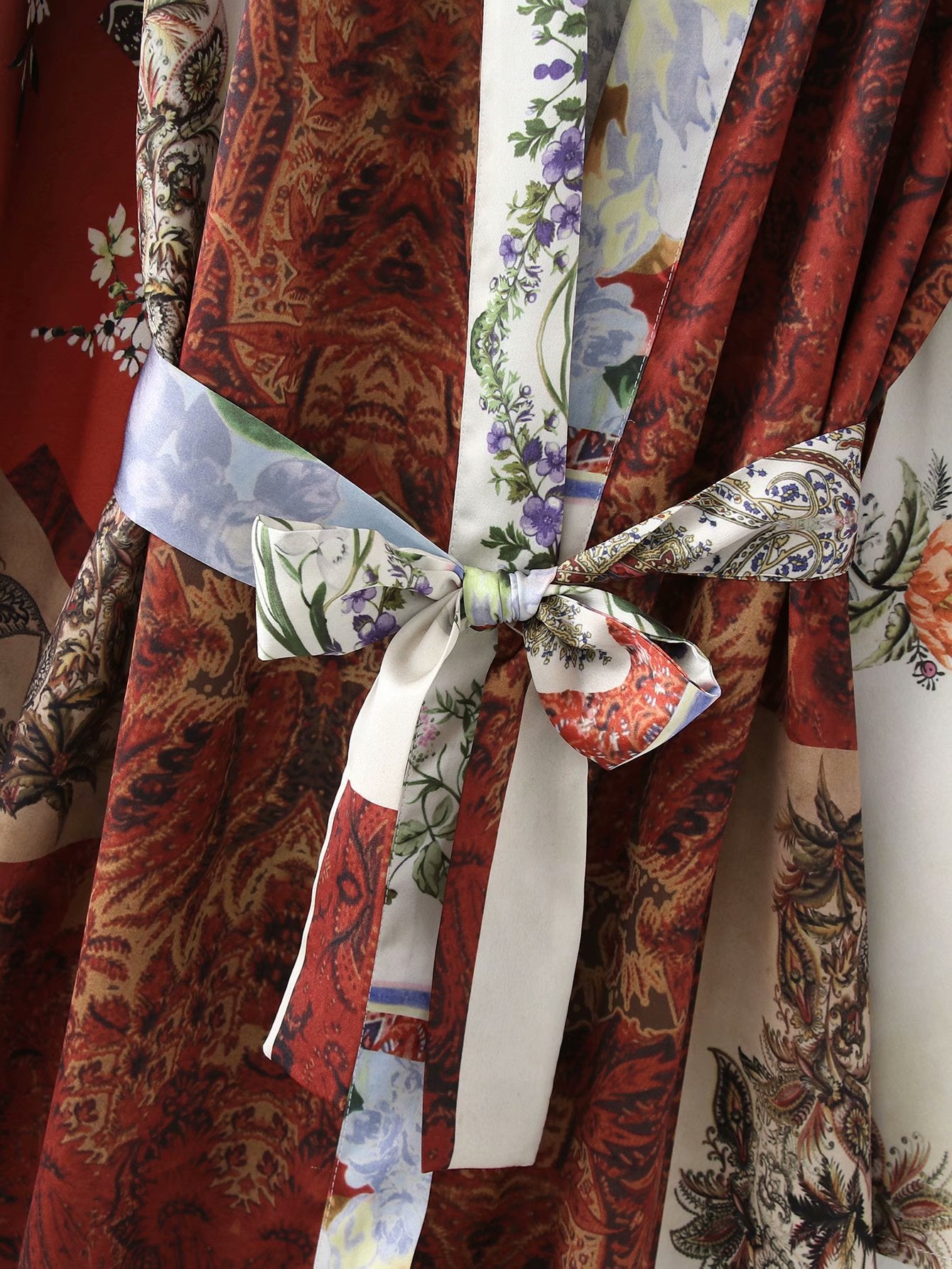 Fashion Ladies Printed Kimono Dress Outer Wear