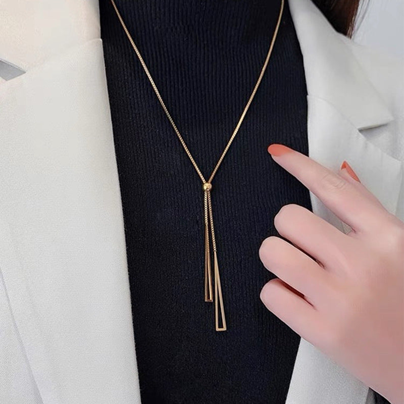 Womens French-style Double-layer Necklace