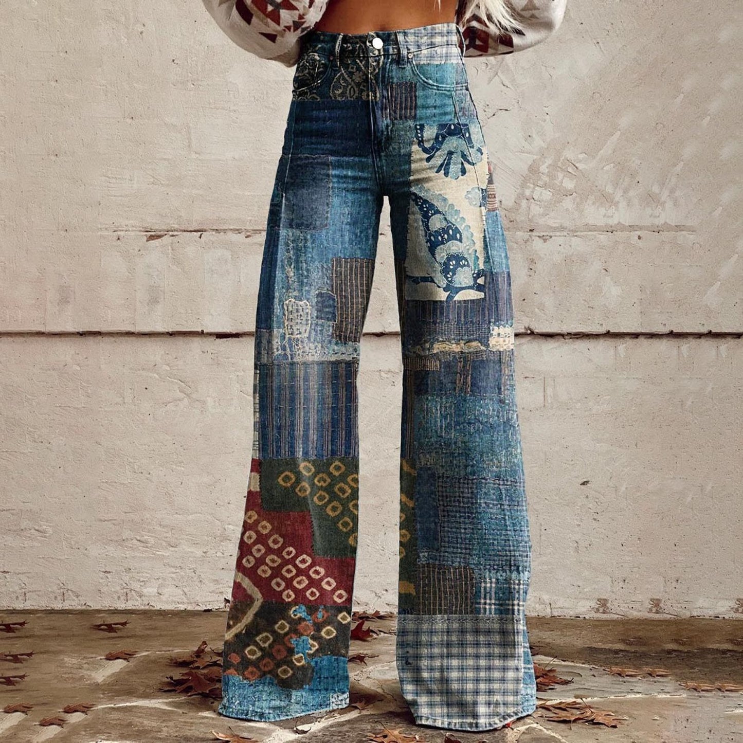 Hot Selling Plus Size Women's Casual Pants Thin Imitation Jeans