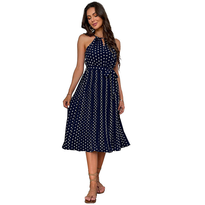 Polka Dot Halter Dress