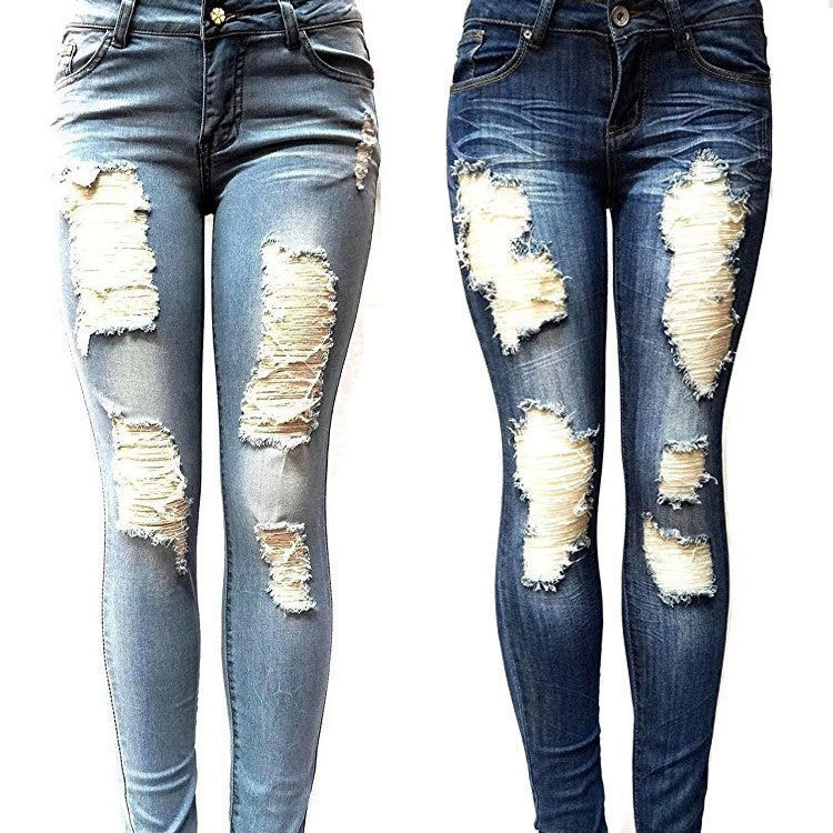 Women Ripped Slimming Jeans