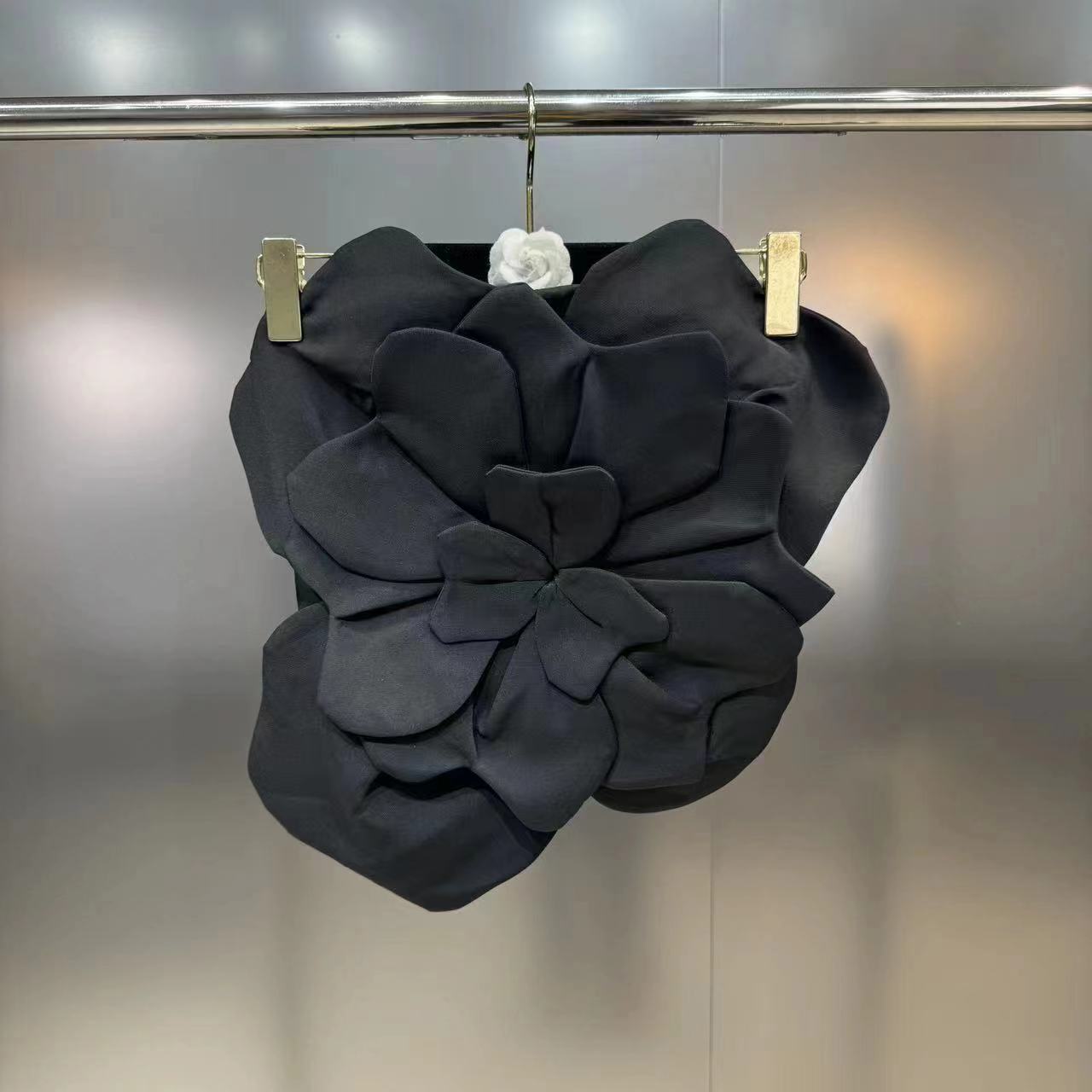Women's Slim-fit Slimming Short Top Three-dimensional Large Flower Tube Top Vest
